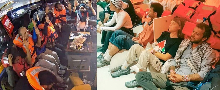 সুমুদ ফ্লোটিলায় আটক স্বেচ্ছাসেবীদের নেওয়া হচ্ছে ইসরায়েলে